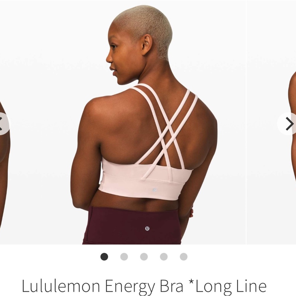 Lululemon Athletica Energy Bra in Light Pink